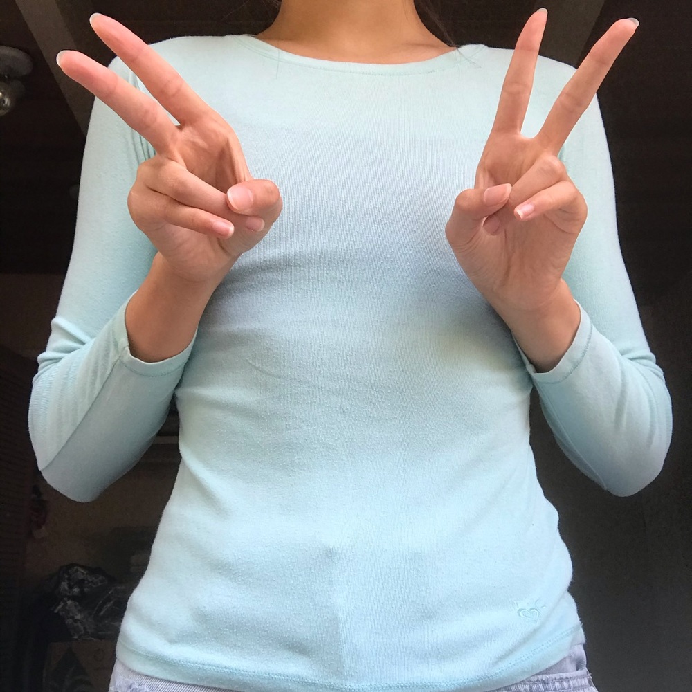 BASIC TURQUOISE LONG SLEEVE